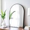 20x30 Arch Mirror Rectangle Wall Mounted Metal Frame Mirrors for Entryway Bedroom Bathroom Living Room 20 30 inch Gold Silver - Black